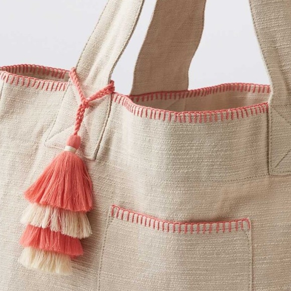 aerie Stitched Tote Bag - Picture 2 of 8